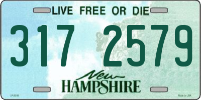 NH license plate 3172579