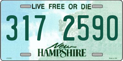 NH license plate 3172590