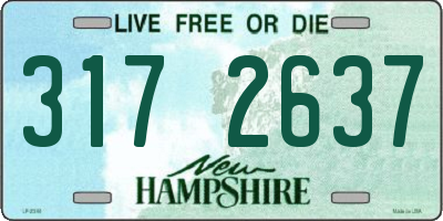 NH license plate 3172637