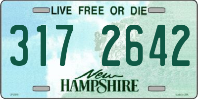 NH license plate 3172642