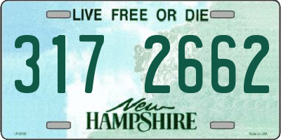 NH license plate 3172662