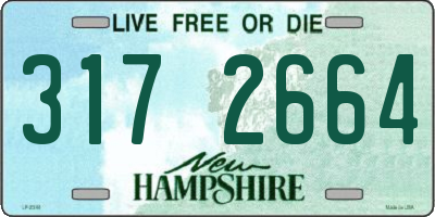 NH license plate 3172664