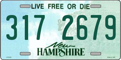 NH license plate 3172679