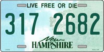 NH license plate 3172682