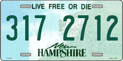 NH license plate 3172712