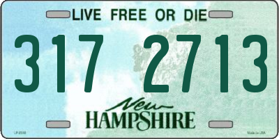 NH license plate 3172713