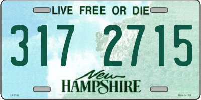 NH license plate 3172715
