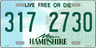 NH license plate 3172730