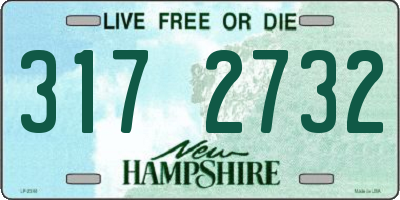 NH license plate 3172732
