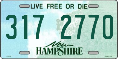 NH license plate 3172770