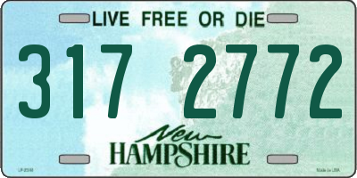 NH license plate 3172772