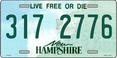 NH license plate 3172776