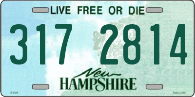 NH license plate 3172814