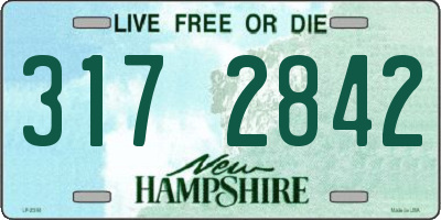NH license plate 3172842