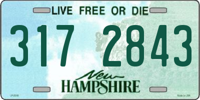 NH license plate 3172843