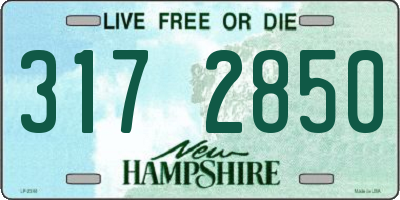 NH license plate 3172850