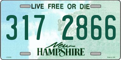 NH license plate 3172866