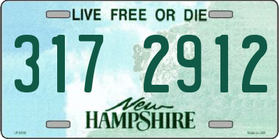 NH license plate 3172912