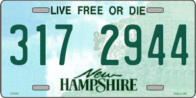 NH license plate 3172944