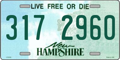 NH license plate 3172960
