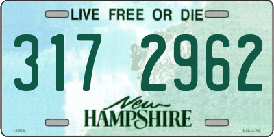 NH license plate 3172962