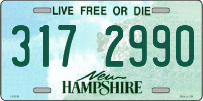 NH license plate 3172990