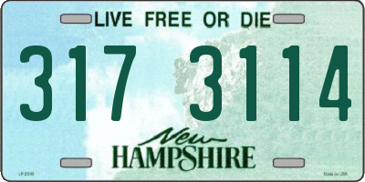 NH license plate 3173114