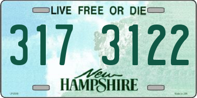NH license plate 3173122