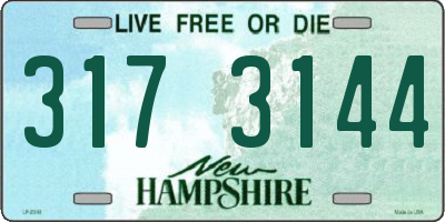NH license plate 3173144