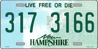 NH license plate 3173166
