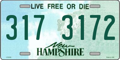 NH license plate 3173172