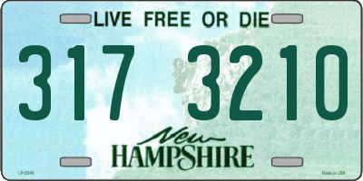 NH license plate 3173210