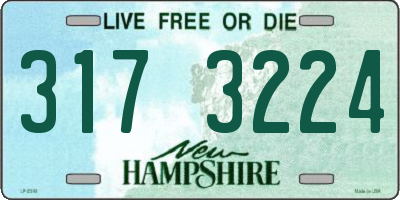 NH license plate 3173224