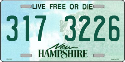 NH license plate 3173226