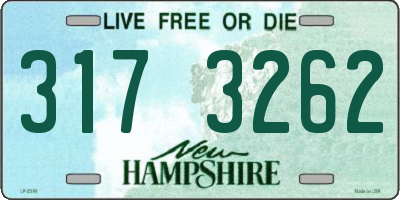NH license plate 3173262