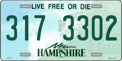 NH license plate 3173302