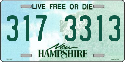 NH license plate 3173313
