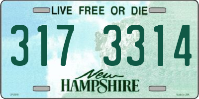 NH license plate 3173314
