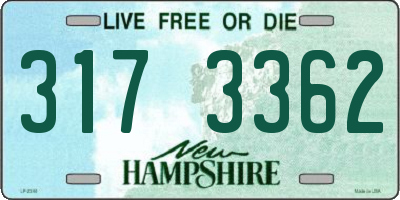 NH license plate 3173362