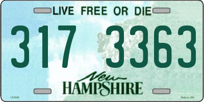 NH license plate 3173363