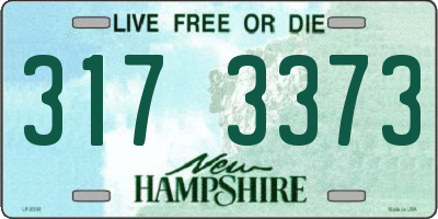 NH license plate 3173373
