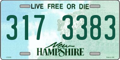 NH license plate 3173383
