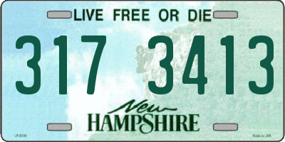 NH license plate 3173413
