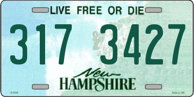 NH license plate 3173427