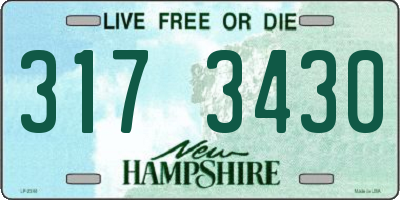 NH license plate 3173430