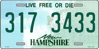 NH license plate 3173433