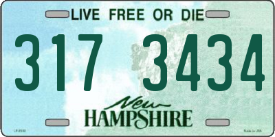 NH license plate 3173434