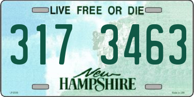 NH license plate 3173463