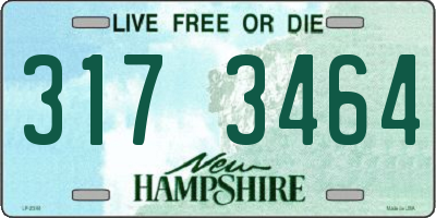 NH license plate 3173464