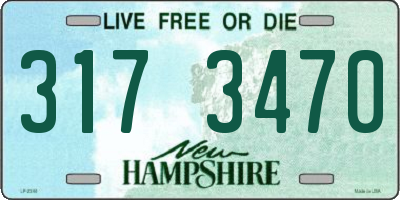 NH license plate 3173470